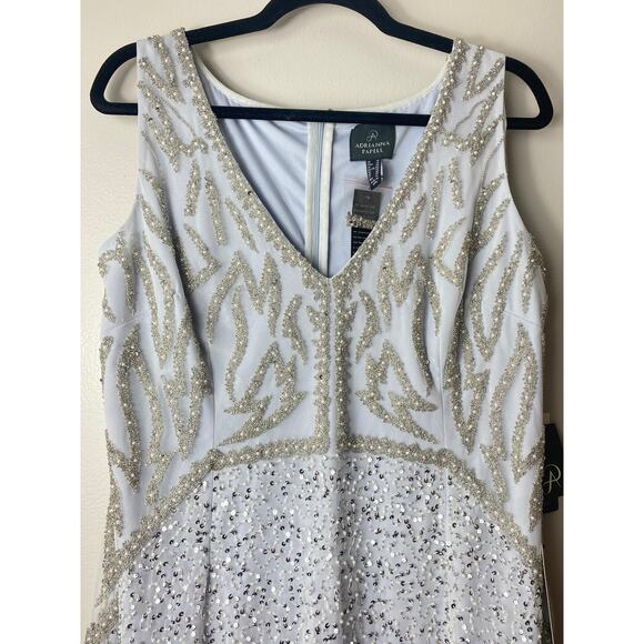 NWT ADRIANNA PAPELL DRESS 16 COCKTAIL PARTY BRIDAL SHOWER MOTHER OF THE BRIDE - Picture 6 of 15